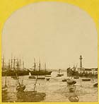 Crowded Harbour ca 1860 [Stereoview]